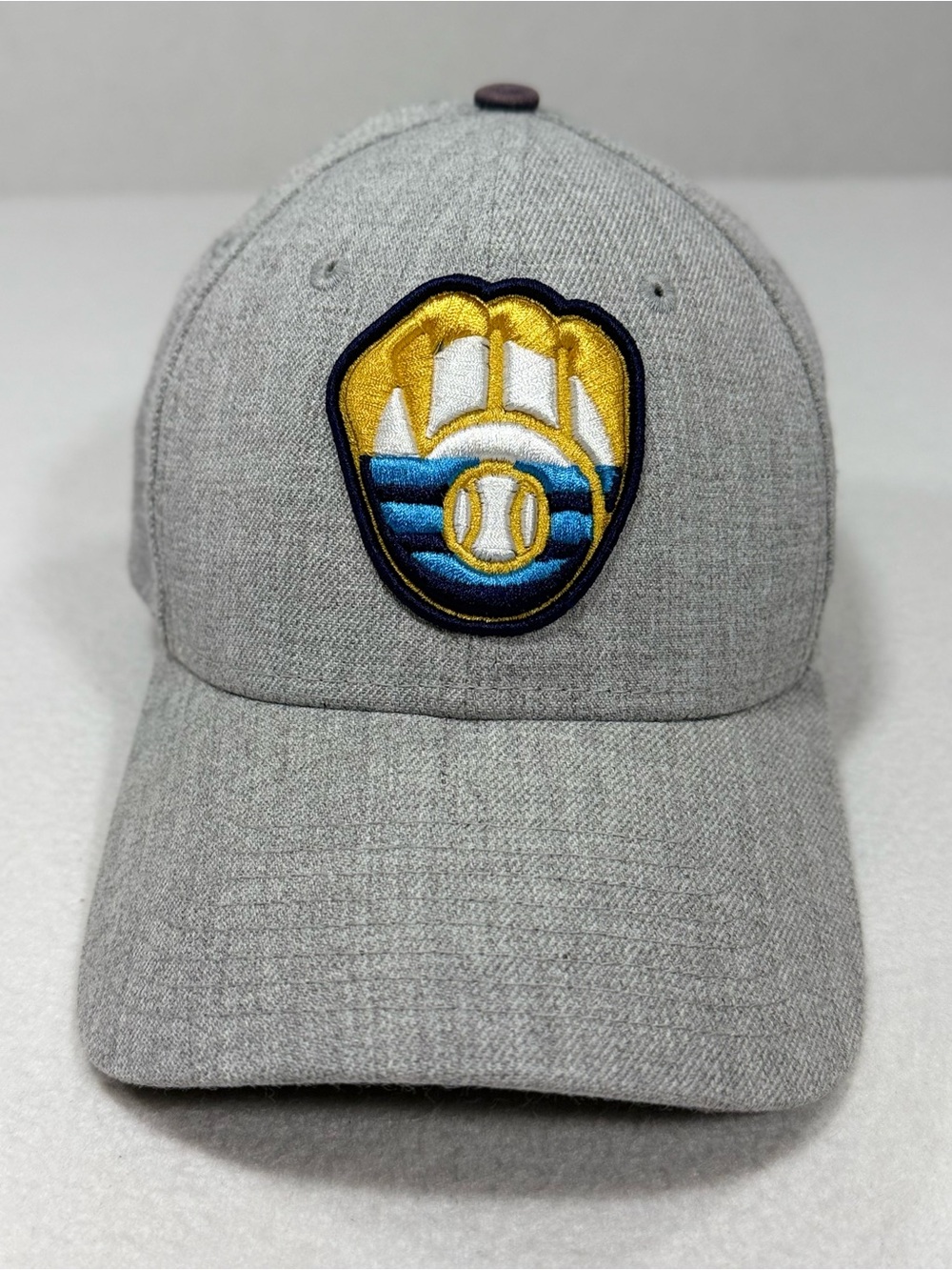 New Era Milwaukee Brewers MLB 39 Thirty Team Flag Embroidered Hat Cap Gray S/M
